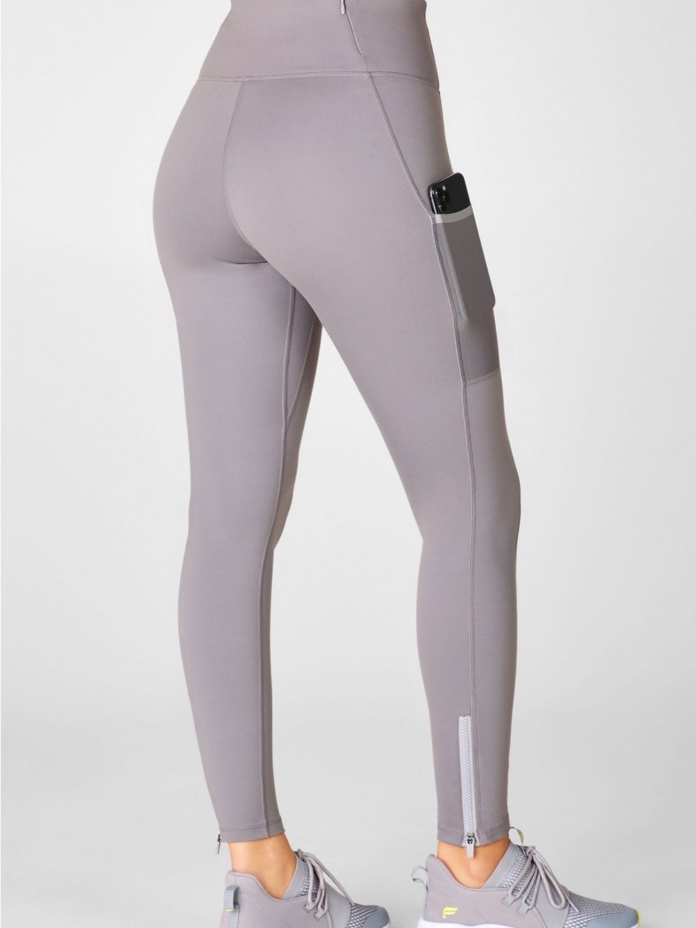 Fabletics Trinity Motion 365 Women's HW Utility Leggings in Quarry Grey